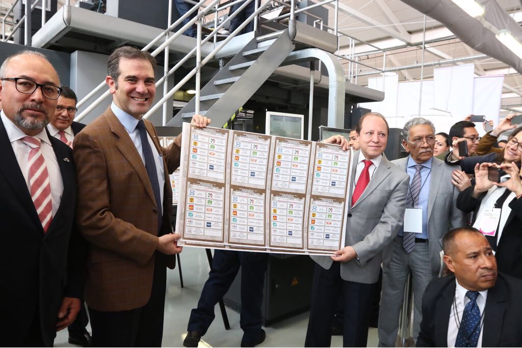 Imprime INE 93.9 millones de boletas para elección presidencial